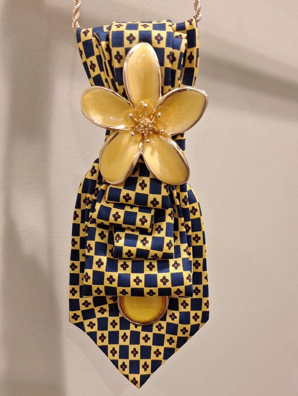 Old Navy Upcycled Necktie Necklace